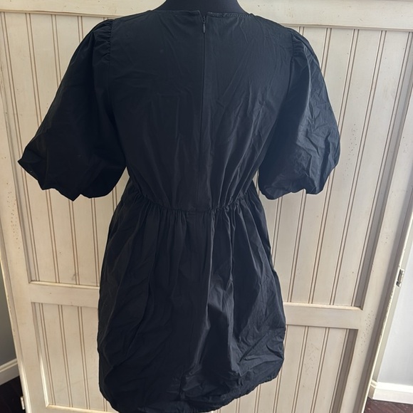 Madewell Poplin Crewneck‎ Puff  Sleeve Mini Dress - Picture 8 of 16